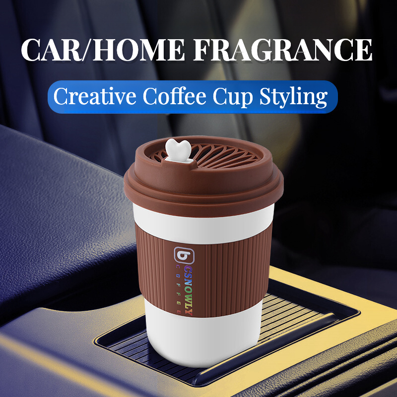 Home Fragrance No.01 - Pengharum Mobil Bergaya Cangkir Kopi Kreatif