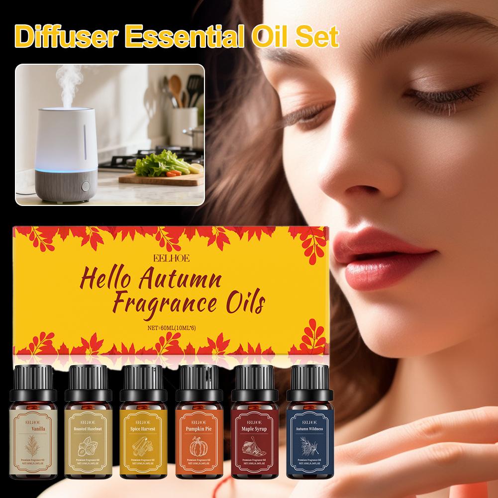 Home Fragrance Vanilla Scented Candle - 6x10ml Minyak Pewangi Diffuser Aroma Musim