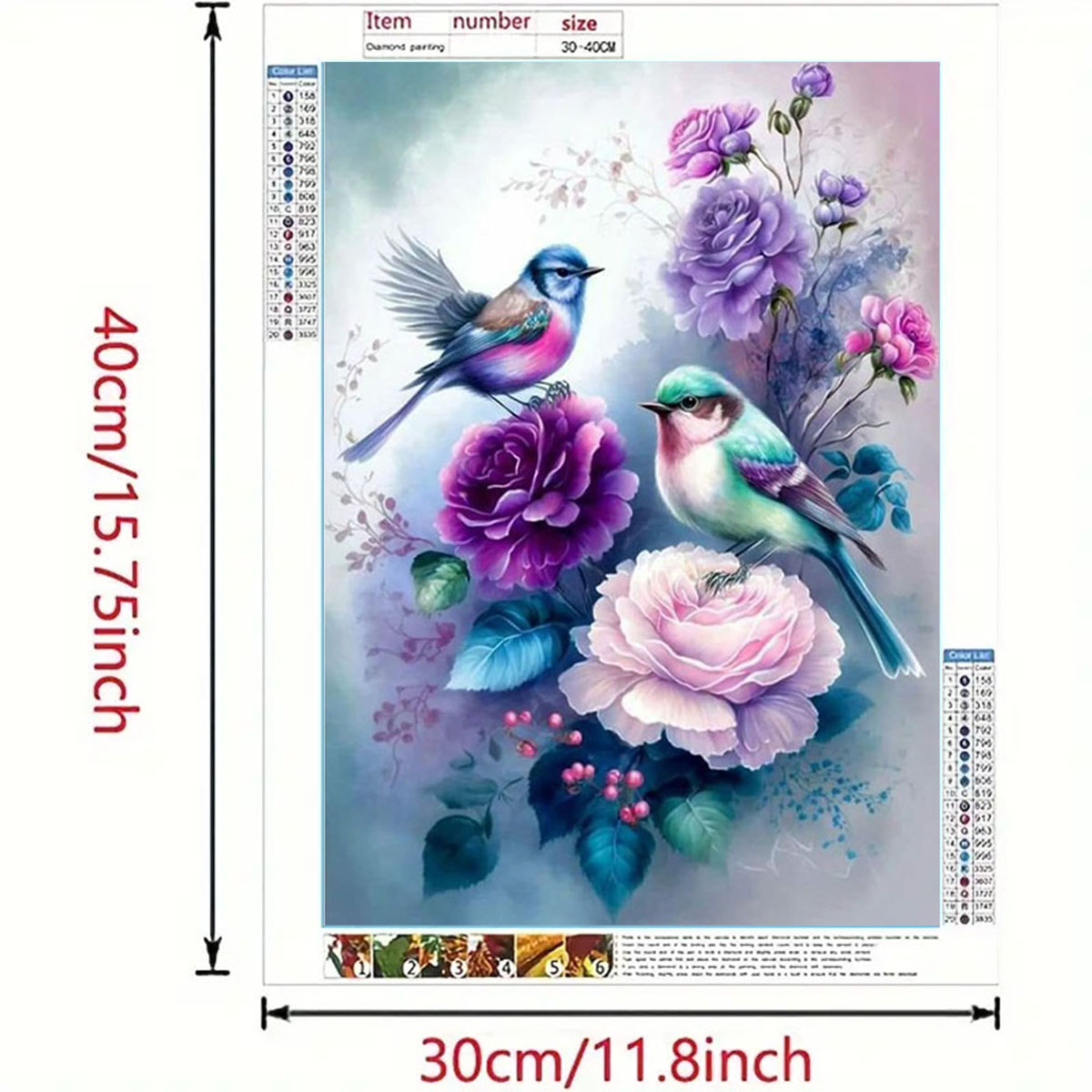 Fragrance Home Decor - 1 Set Lukisan Berlian Aroma Bunga