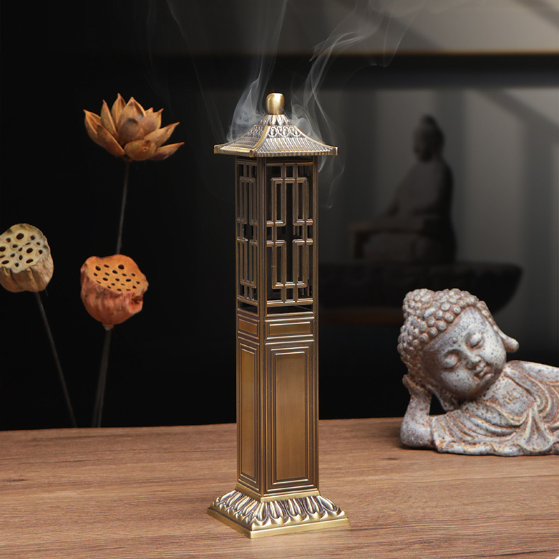 Home Fragrance Zen - Paviliun gaya Cina, pembakar dupa vertikal