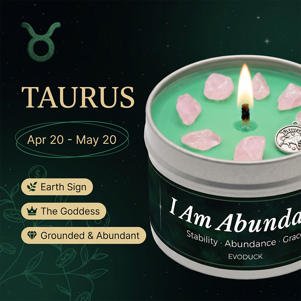 Lilin Aromaterapi Zodiak Aurus - Home Fragrance Vanilla Scented Candle ulasan dan harga
