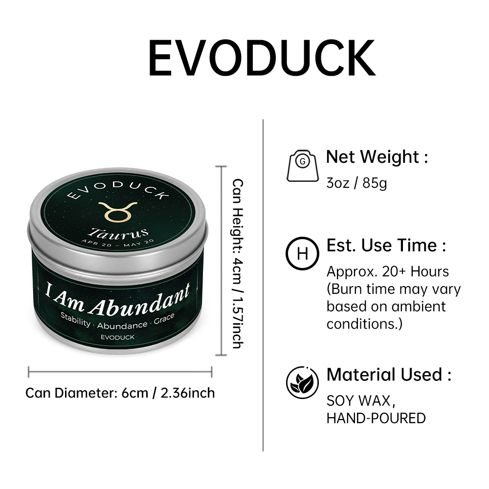Lilin Aromaterapi Zodiak Aurus - Home Fragrance Vanilla Scented Candle ulasan dan harga