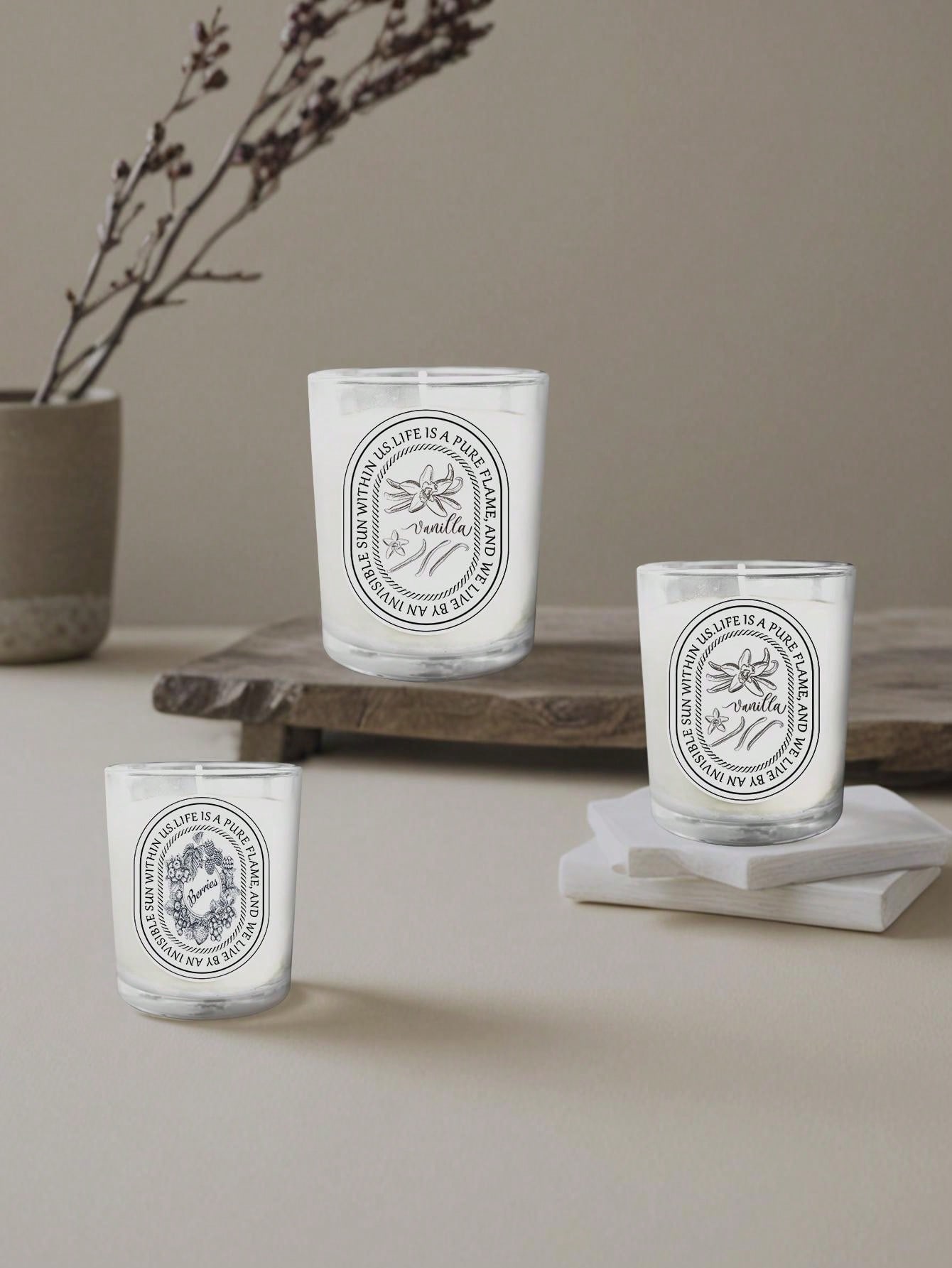 Lilin Aroma Vanilla, Lavender, - Home Fragrance Vanilla Scented Candle ulasan dan harga