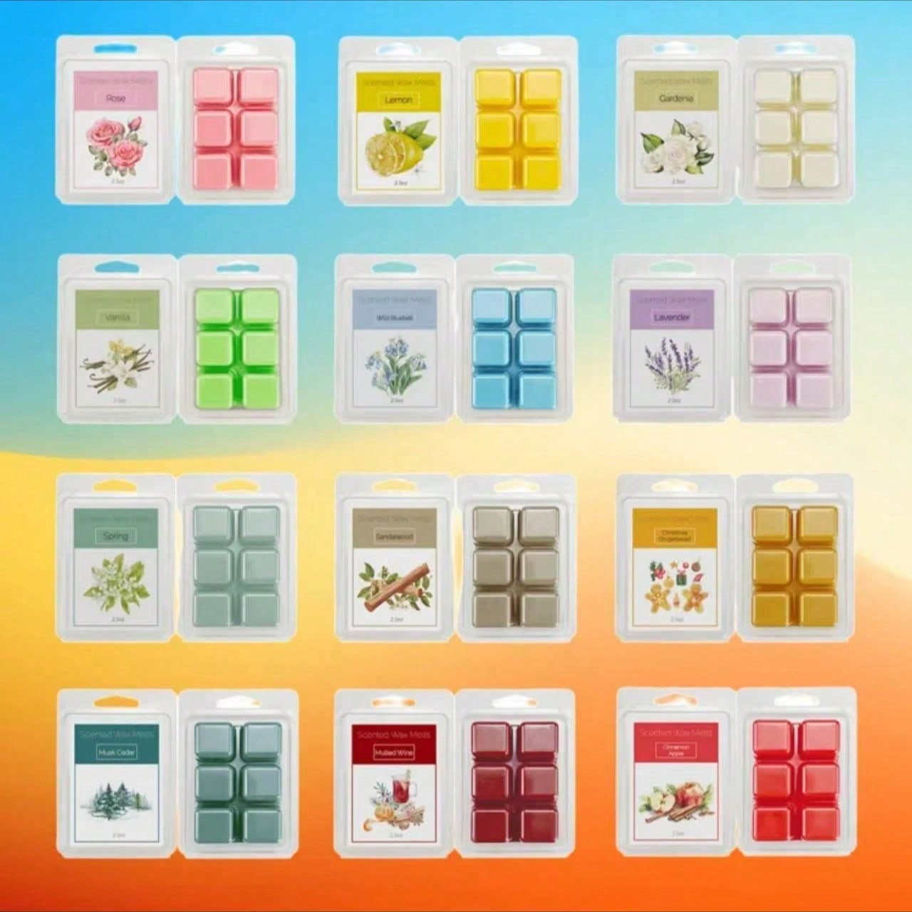 Set Lilin Aromaterapi, 8 Aroma - Home Fragrance Vanilla Scented Candle ulasan dan harga