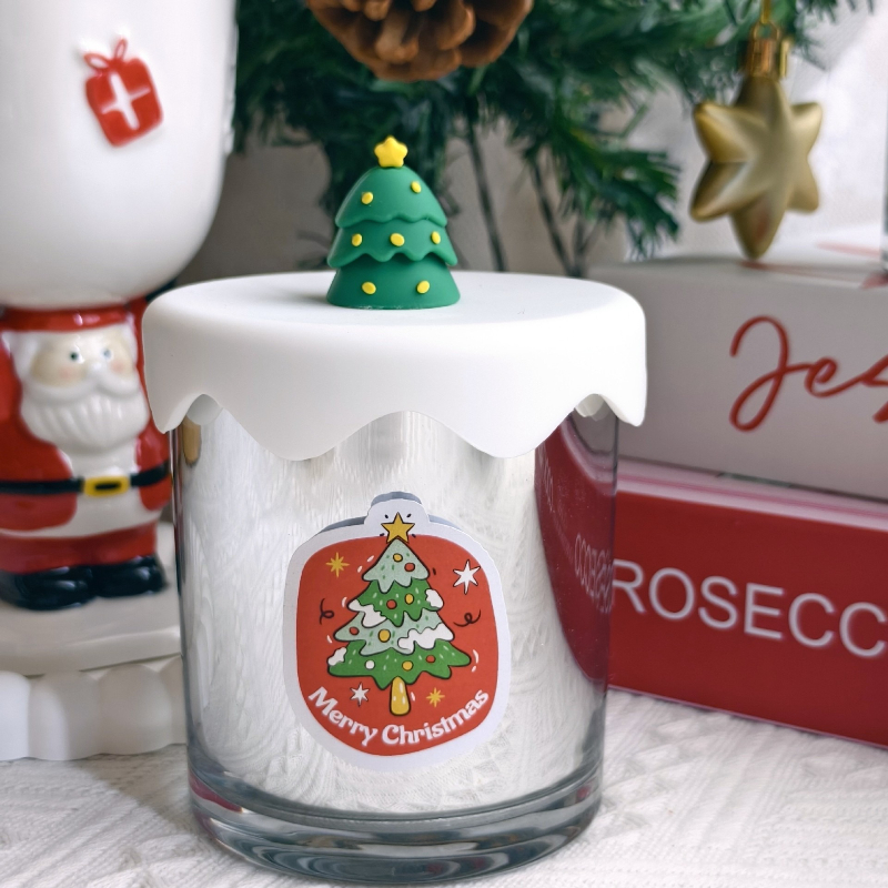 Lilin Aroma Santa Claus Lilin  - Home Fragrance Vanilla Scented Candle ulasan dan harga