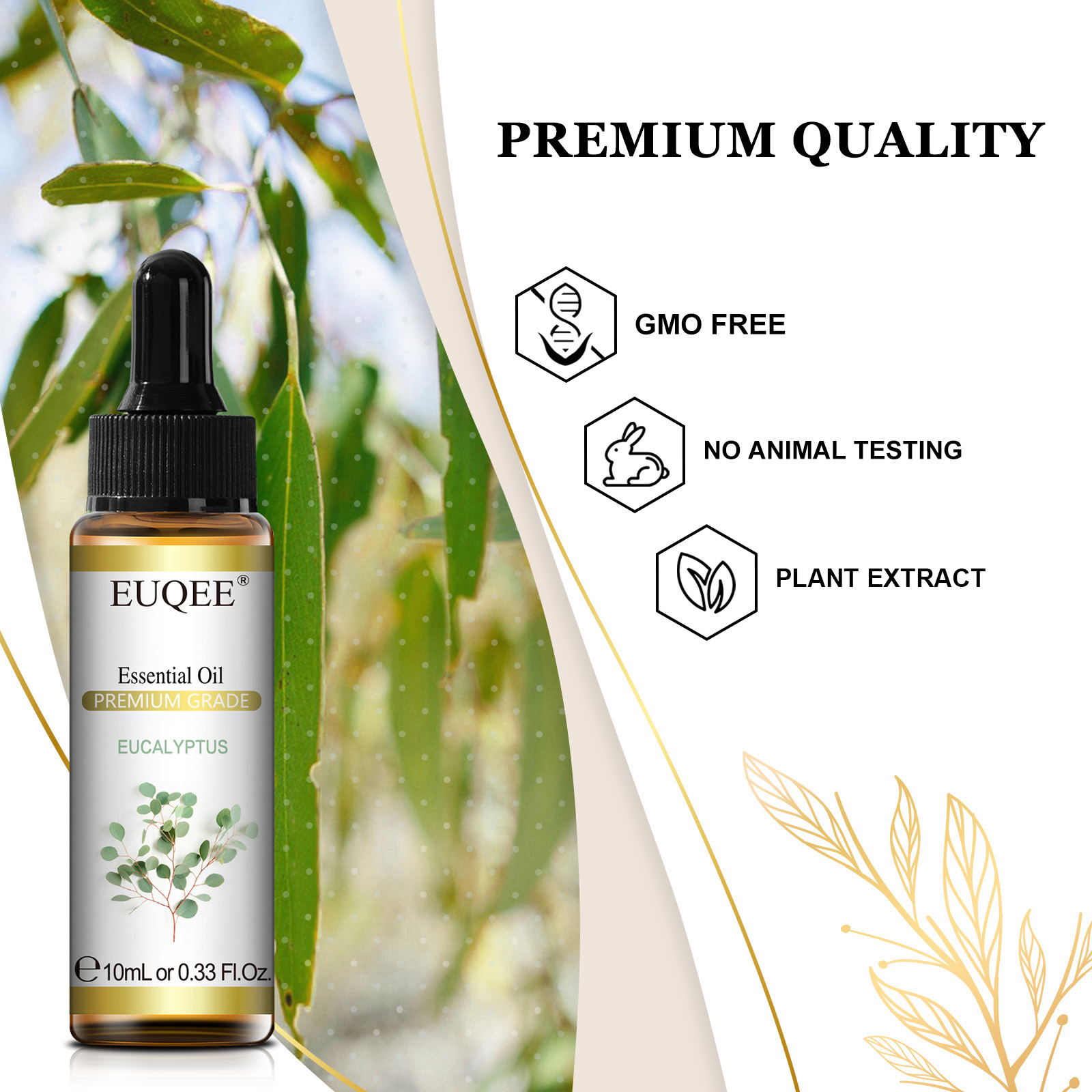 EUQEE minyak esensial alami 10 - Home Fragrance Eucalyptus ulasan dan harga